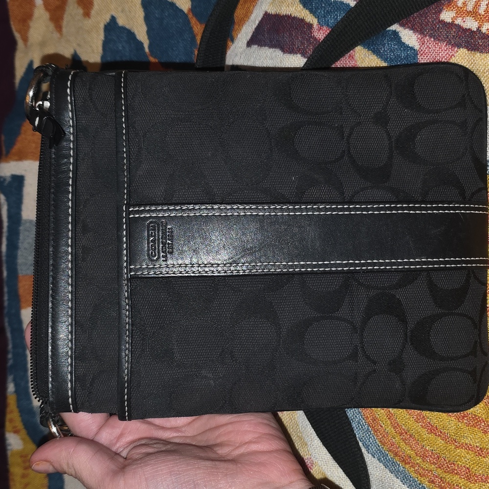 Men's Black Coach Crossbody Bag